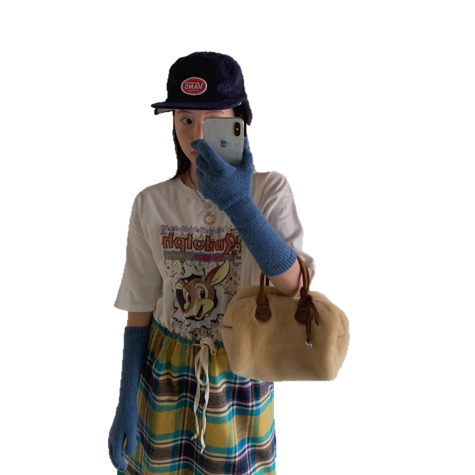 Cartoon Deer Print Cotton Short Sleeve T-Shirt — image 2