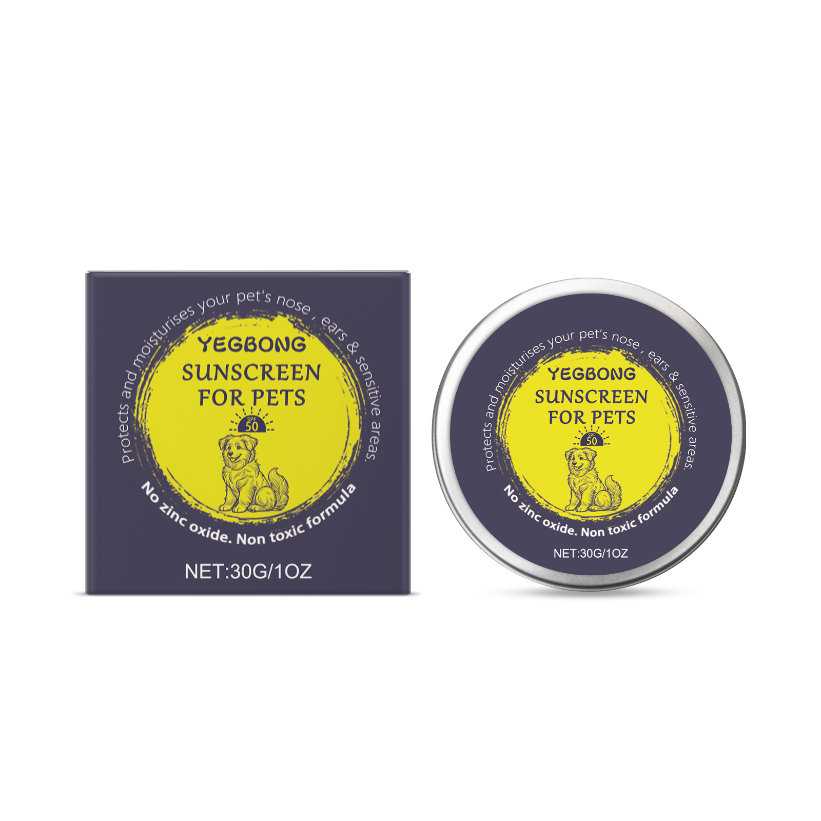 Yegbong Pet Protective Cream, Gentle Ingredients That Soothe, Care For And Clean Your Pet's Skin. It Is Suitable For Daily Use By Cats And Dogs — image 1