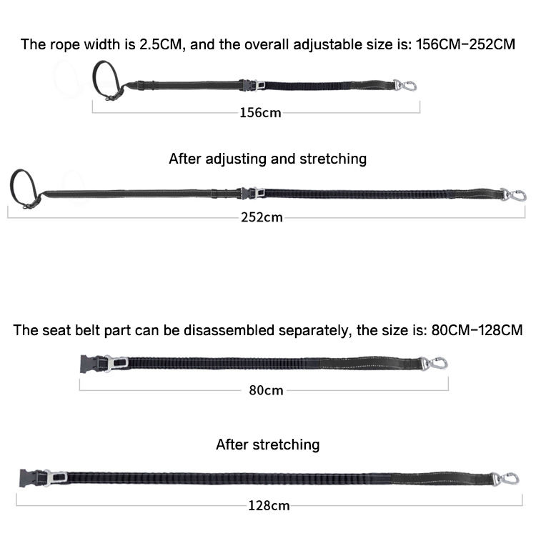 Outdoor Pet Supplies Traction Rope Function Dog Leash 6 In 1 Hands-Free Reflective Explosion-Proof Rushing Walk Dog Running Leash — image 3