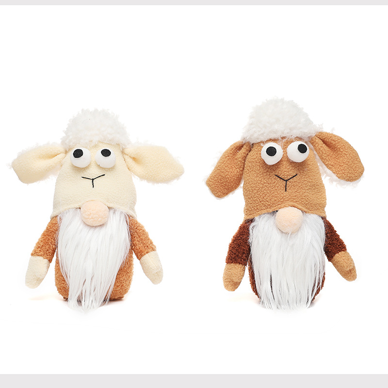 New Christmas decorations double-headed plush deer Rudolph doll ornaments window decoration ornaments — image 5