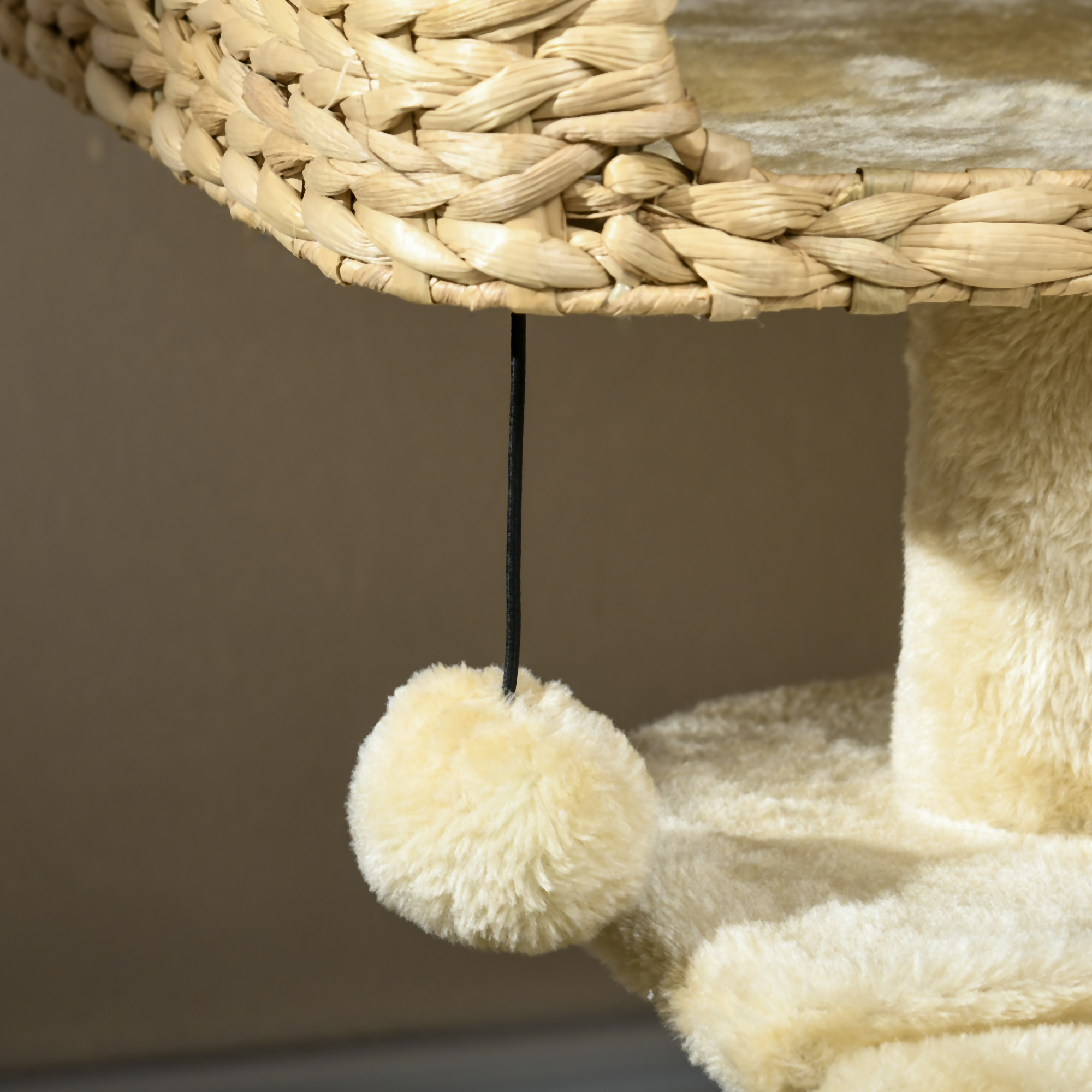 Árbol para Gatos de Interior con Postes de Rastrillado, Torre para Conejos, Beige — imagen 4