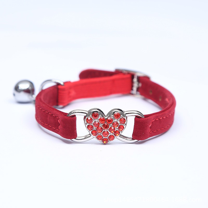 Accesorios para Mascotas: Collar de Gato con Campana de Diamante Color Flocado — imagen 4
