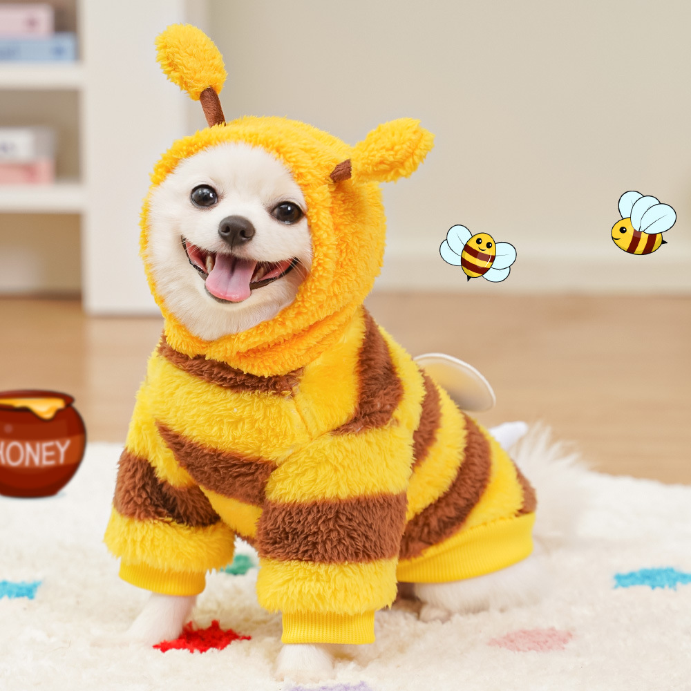Pet clothes dog cat transformation outfit teddy bear fighting cat plush toy — image 3