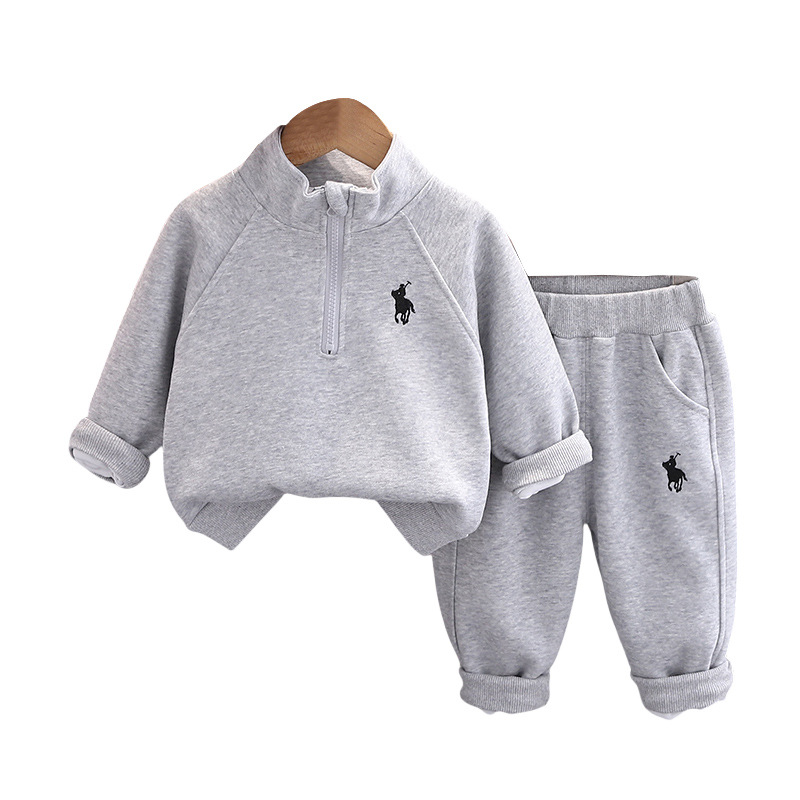Toddler Boys Girls Letter Horse Print Sweatshirt Two-Piece Set Spring Autumn — imagen 6