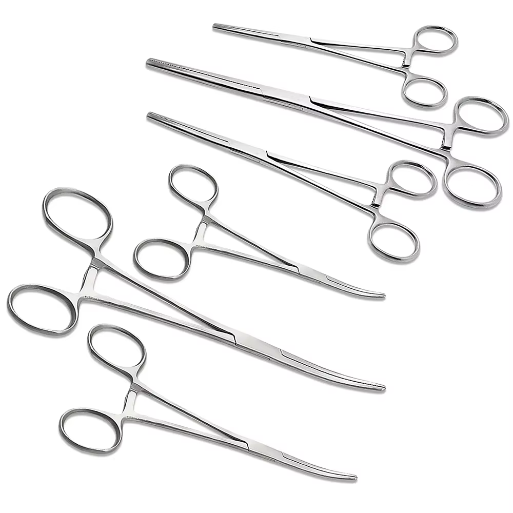 Hand Tool Hemostatic Forceps Pet Hair Clamp Fishing Locking Pliers Epilation Tools Curved/Straight Tip Cutter Tool — image 2