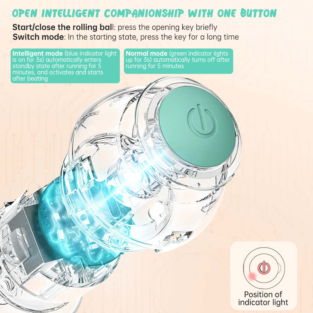 Gravitational Intelligent Rolling Ball Cat Ball Electric Cat Ball Cat Mint Sound Grinding Teeth Anti Bite Ball — image 5