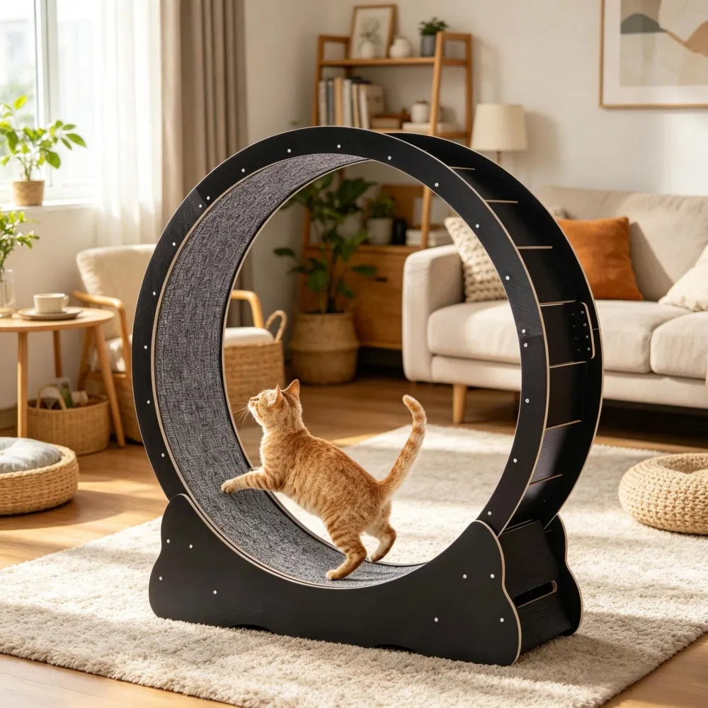 Wooden Cat Exercise Wheel — image 6