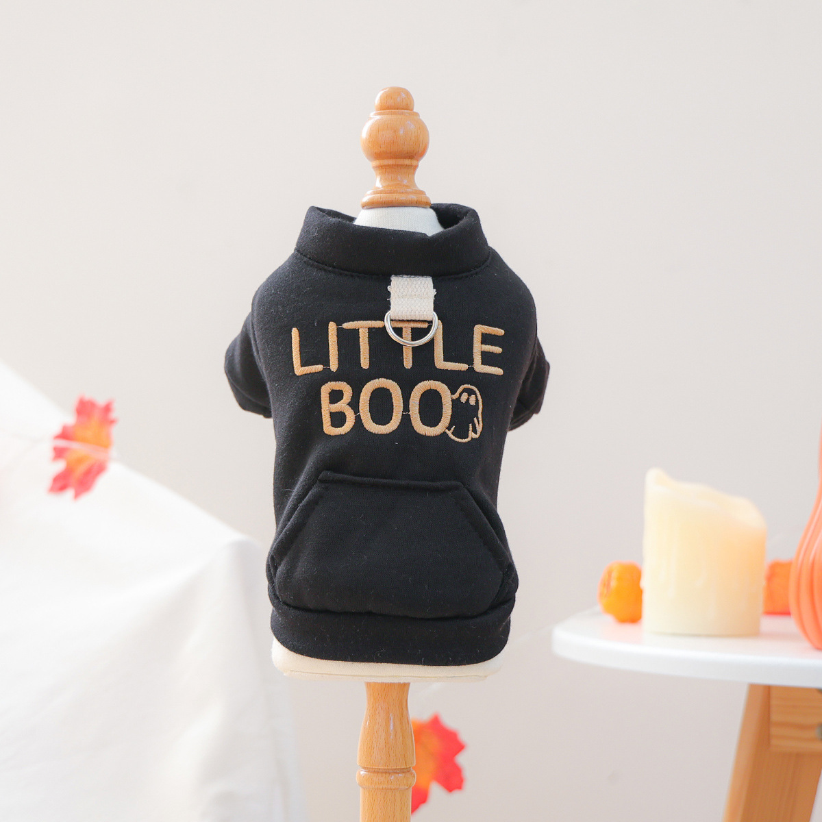 Pet Clothingfor Small Dogs and Cats - Black Halloween Sweatshirt for Teddy, Bichon, and Puppies — image 5