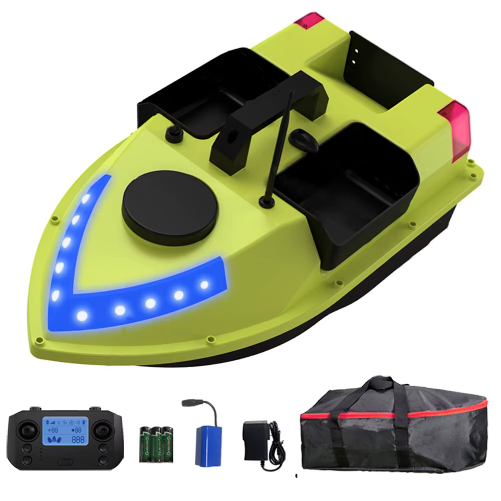 GPS RC Bait Boat 600M Wireless Remote Control Fishing Bait Boat Fishing Feeder Boat with 3 Bait Containers — image 1