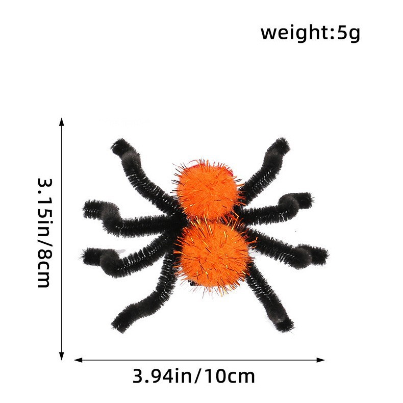 Halloween Horror Spider Hair Clip, Spooky Party Decoration for Kids and Adults, Funny Spider Hair Accessory — image 7