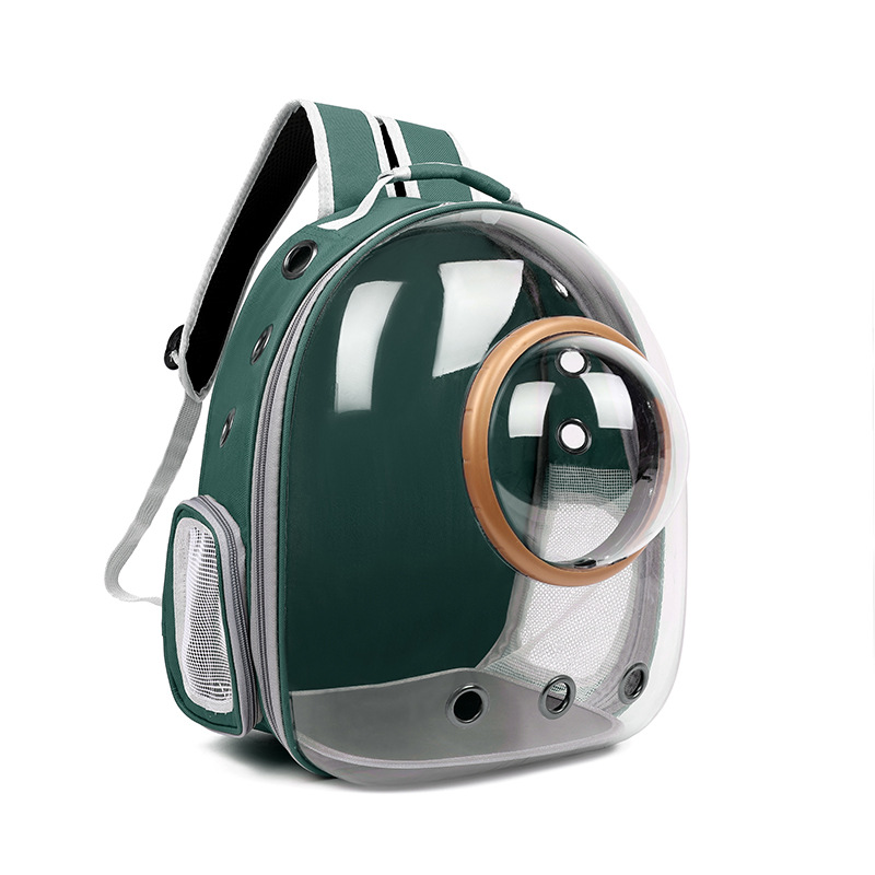 Transparent Cat Bag New Portable Space Capsule Pet Bag Breathable Double Shoulder Cat Backpack — image 1