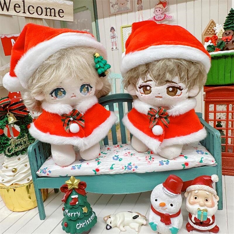 Cotton doll with starfish body normal body 15CM Christmas shawl cloak Christmas hat — image 3