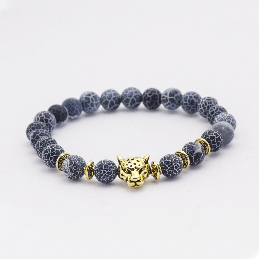 Natural Stone Owl Head Yoga Bracelet — image 3