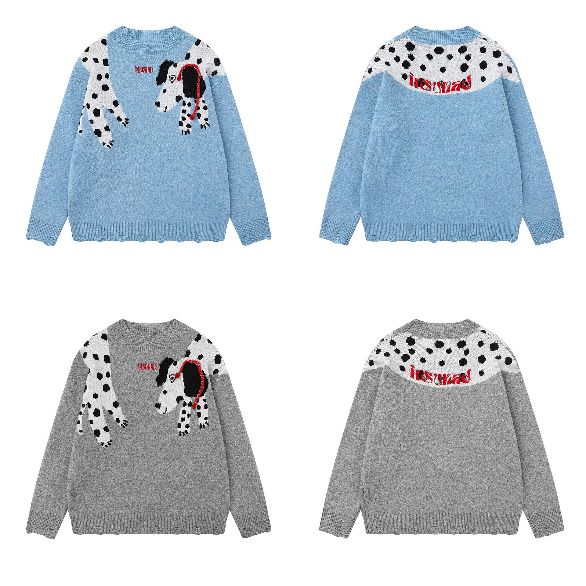 Embroidered puppy jacquard sweater — image 6