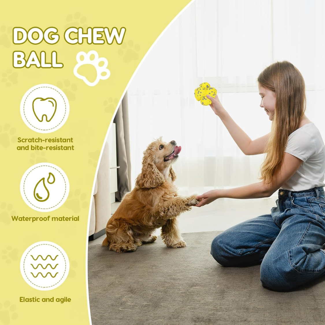 Dog Spike Ball Toy Tough ETPU Interactive Chew Ball For Aggressive Chewers Floating Fetch Ball Teeth Cleaning Puppy & Dog Toy Compatible With Ball Launcher — image 5