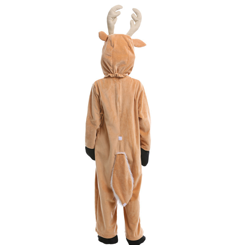 Christmas Unisex Cosplay Animal Costume Deer Reindeer Children's Performance Costume — image 6
