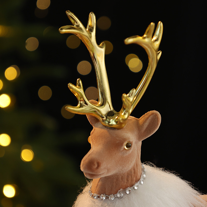 Reindeer Ornament Christmas Decoration Realistic Reindeer Decorative Figurine Gift Christmas Decorative Item — image 4