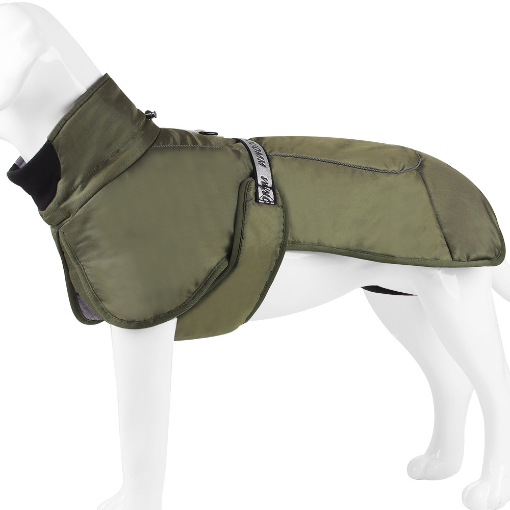 Ropa Nueva de Otoño e Invierno para Perros, Abrigo Acolchado y Cálido para Perros Grandes, Ropa de Algodón Reflectante para Perros Grandes, Ropa para Mascotas — imagen 3