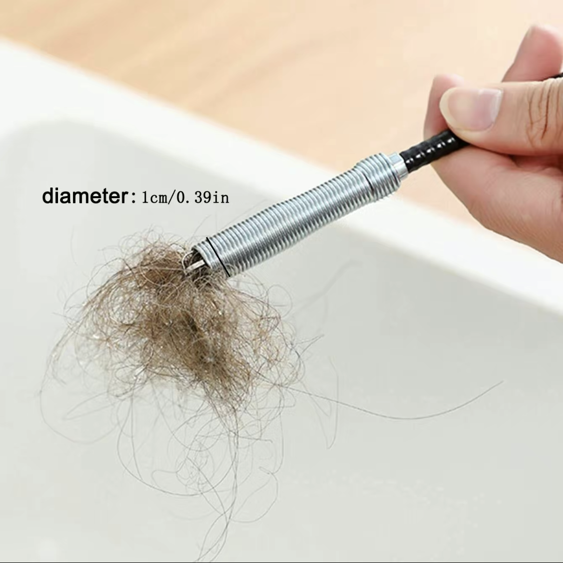 Drain Snake, 63in 33in Drain Clog Remover, 60cm 160cm Spring Pipe Dredging Tools, Drain Cleaner Sticks Clog Remover Cleaning Tools, Gutter Cleaning Tools Drain Cleaner For Toilet Sewer Shower Kitchen — image 6