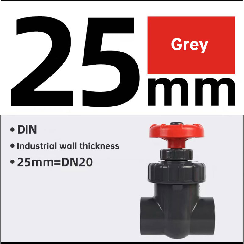 25/32/40mm UPVC Control Valve - Corrosion Resistant Plastic Gate Valve for Aquarium Sump & Garden Drip Irrigation Accessories — image 13
