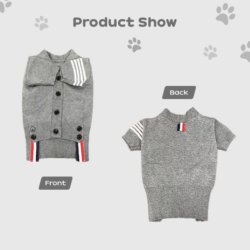 Pet Knit Cardigan - Bear Design (For Dogs & Cats) — image 4