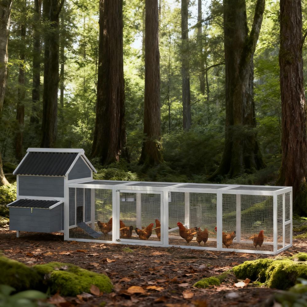 Chicken Coop For 10-15 Chickens Extra Large Wooden Chicken Coop — imagen 1