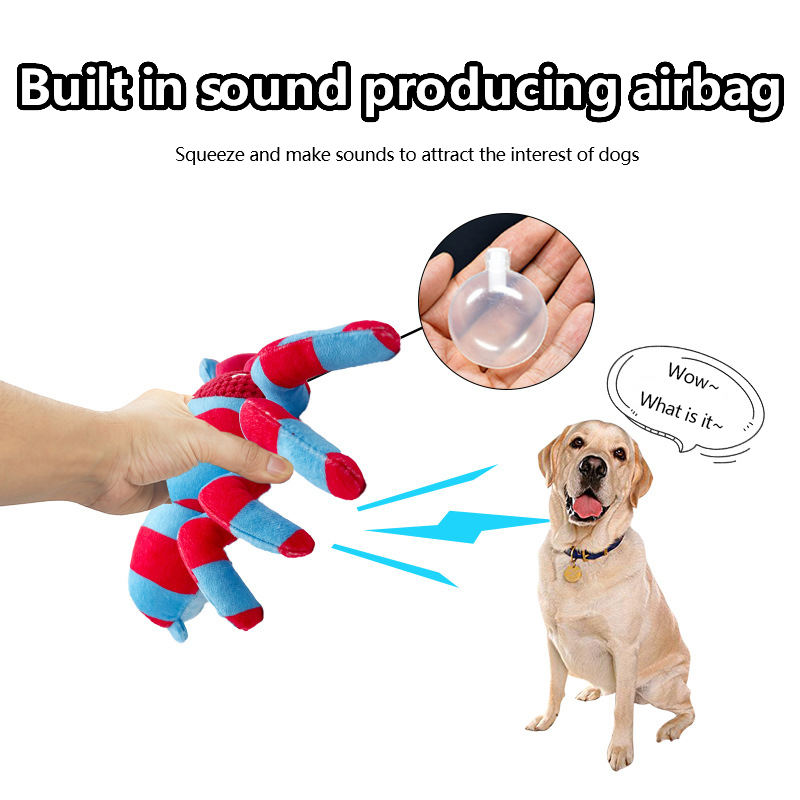 Pet plush dog toys that produce sound are bite resistant and clean teeth — image 5