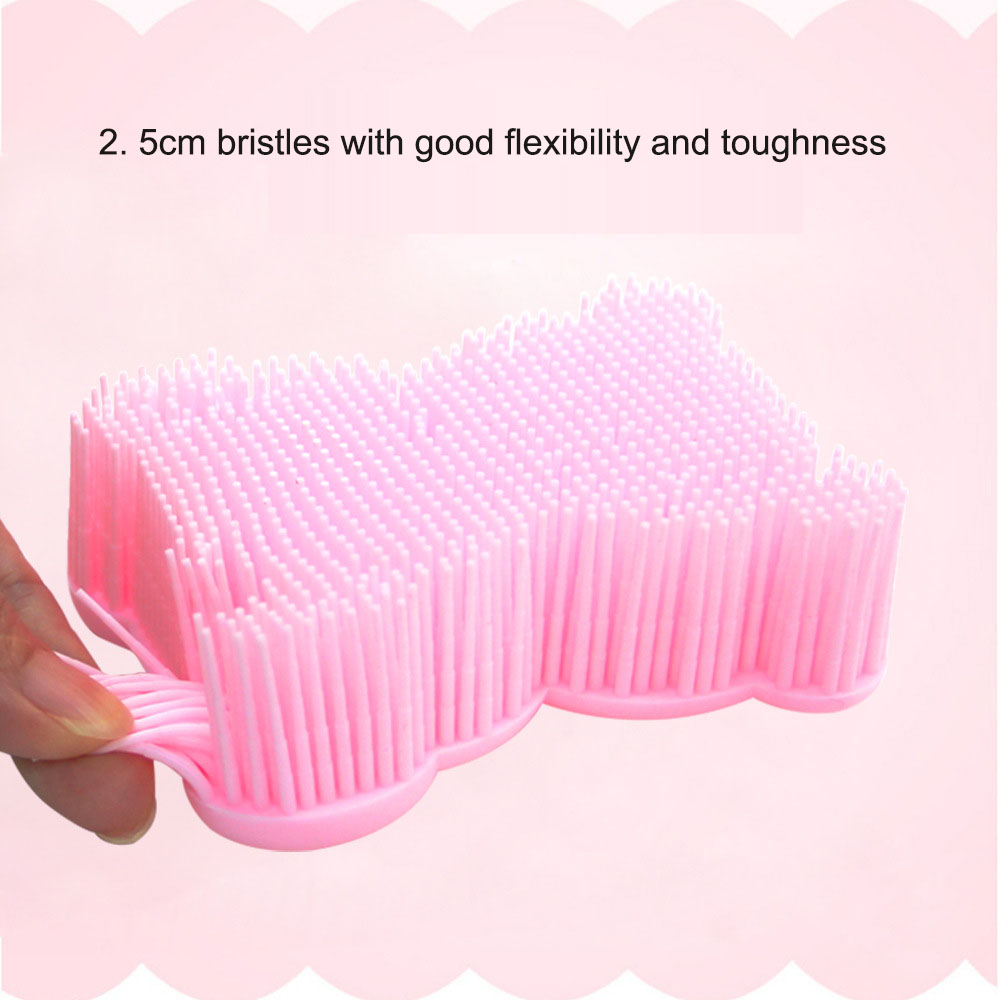 Cartoon teddy bear shampoo brush silicone shower brush — image 2
