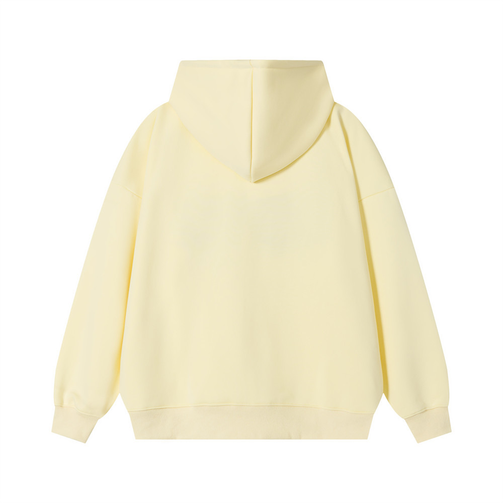 Cartoon teddy bear embroidered fleece hooded sweatshirt — image 3