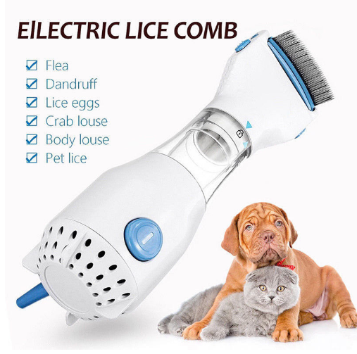 Combinado de Vacío para Piojos Cabeza Eléctrico Captura Filtro Tratamiento de Piojos para Mascotas Líquido para Perros y Gatos — imagen 1