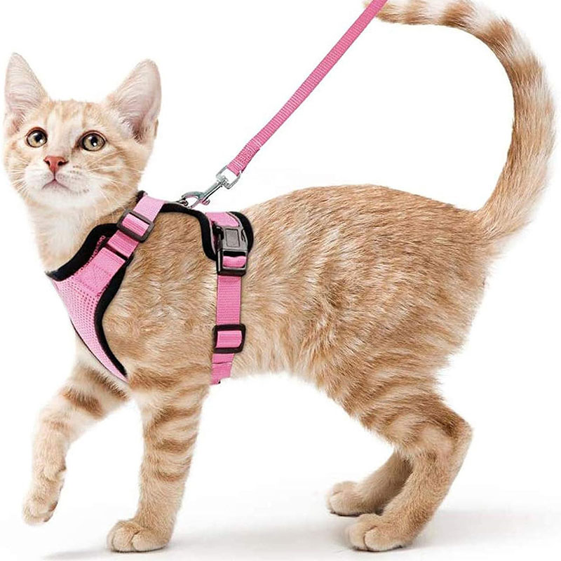 Arnes y Correa para Gatos con Control Fácil, Inescapable - Arnes de Vestido Suaves y Ajustables para Pasear a los Gatos — imagen 2