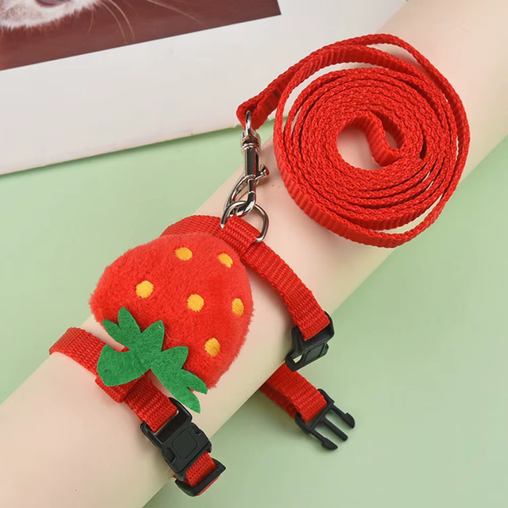 Set de arnés y correa ajustable para pequeños animales - Conejillos, gatos, erizos, conejos, feroces, cerditos para pasear al aire libre — imagen 6