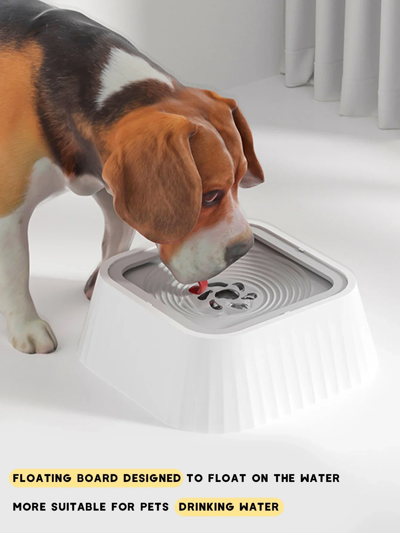 Filtro de Agua para Mascotas con Placas Flotantes Sin Derrame Tazón de Agua Lento para Perros Hidratación Saludable — imagen 1