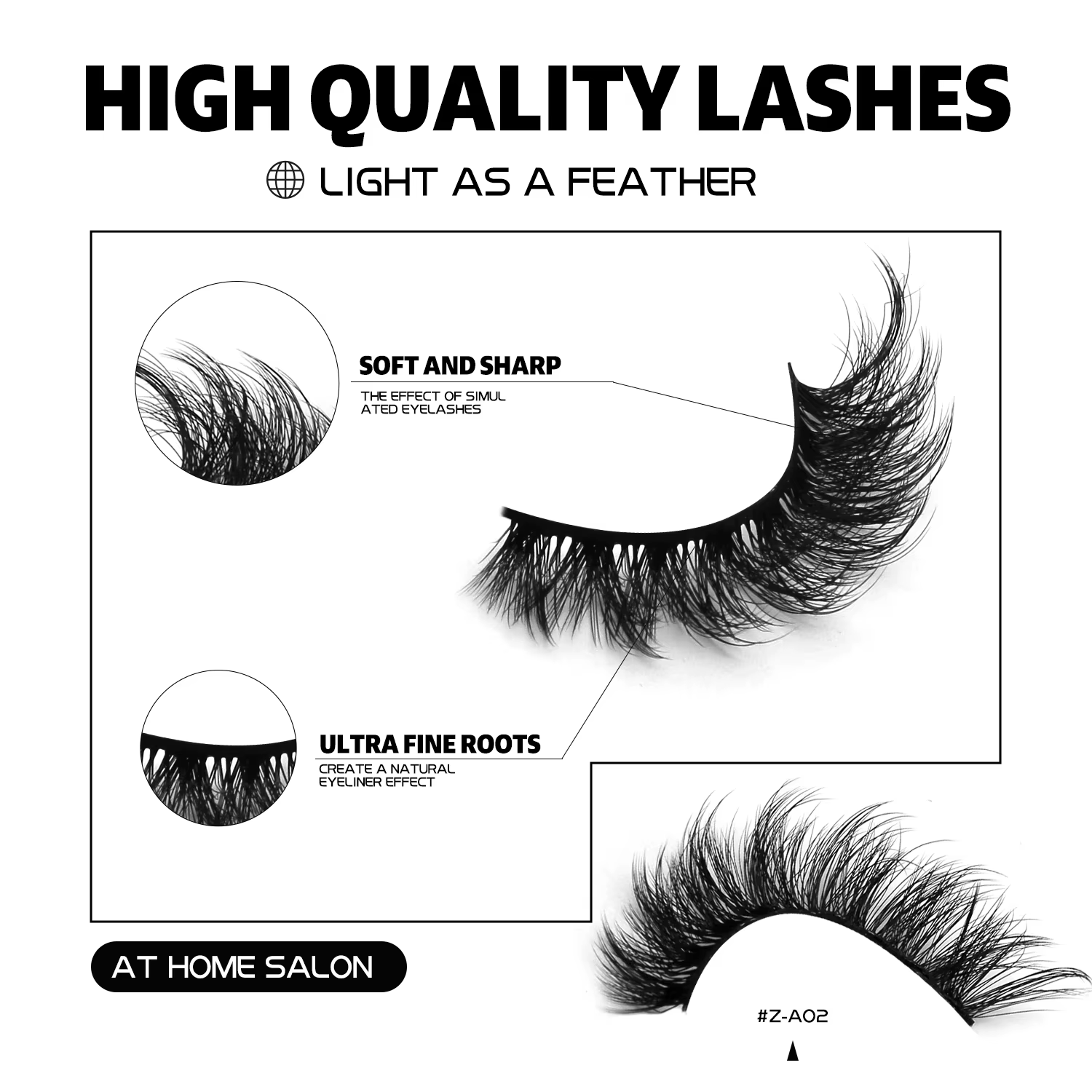 GROINNEYA False Eyelashes 3D Mink Lashes Cat Eyelashes Fluffy Wispy Volume Lashes Fake EyeLashes Natural Lashes Strips Makeup — image 5