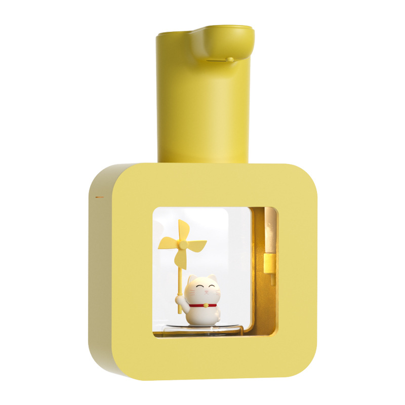Cute Cat Rechargeable Touchless Automatic Soap Dispenser 400ml Kids foam Soap Dispenser with Night Light — image 5