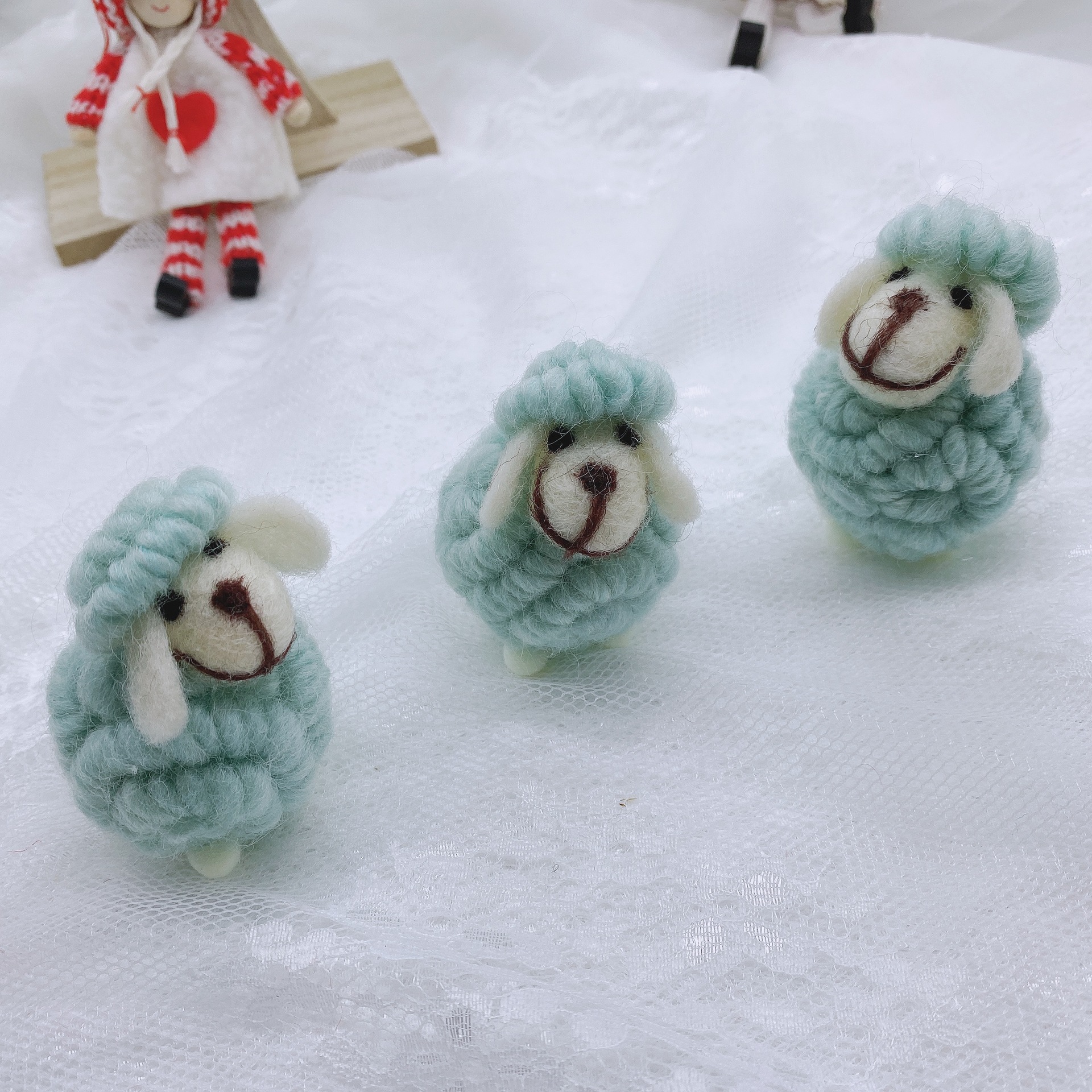 Christmas Wool Felt Lamb Tree Ornament Creative Gift Decoration Accessory — image 10