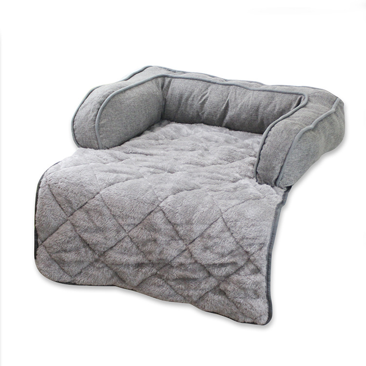 Artículos para Mascotas de Otoño e Invierno, Tapete para Gatos y Perros, Forro Acolchado de Felpa Antilino, Cama Cómoda tipo Sofá para Mascotas y Alfombrilla para Auto — imagen 2
