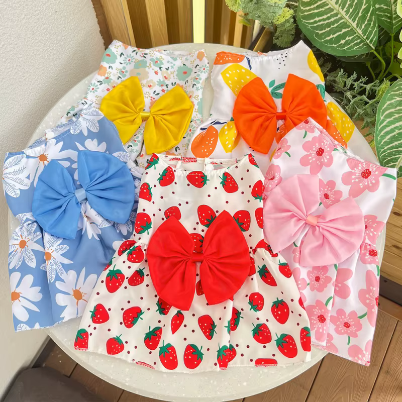 Ropa de Verano para Perros: Vestido con Bow y Encaje para Chihuahuas, Poodles y Pequeños Canes — imagen 2