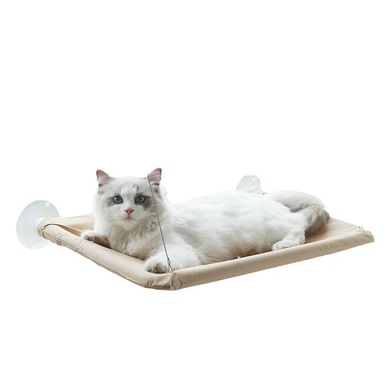 Hammaca para gatos de cuatro estaciones - Cama plegable para ventanas con sujeción por adherencia para mascotas — imagen 1