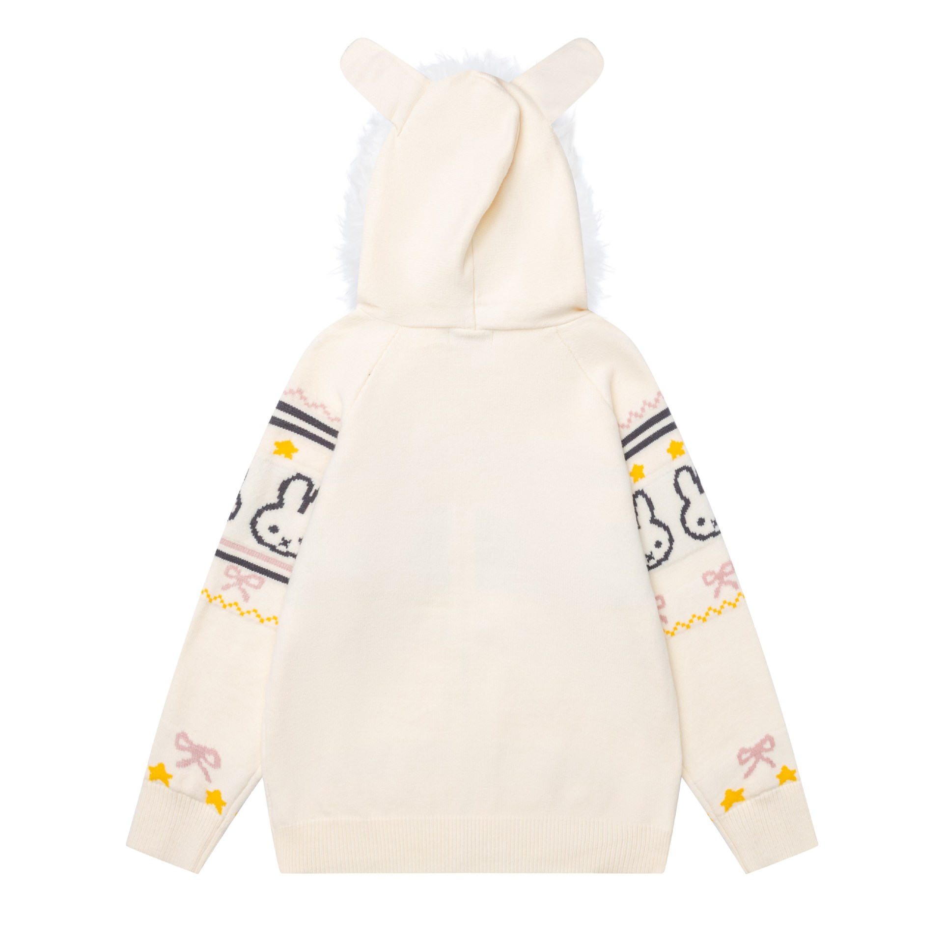 Jacquard rabbit plush sweater — image 3