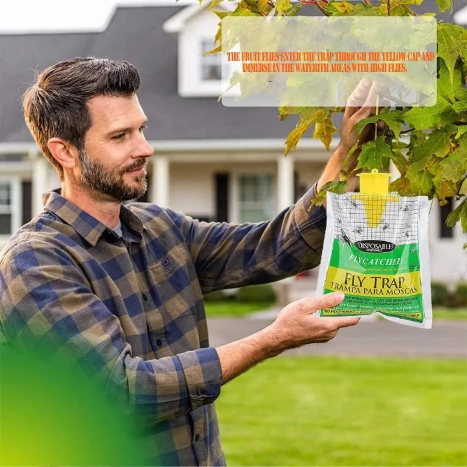 Bolsas Atrapamoscas Colgantes, 1-30 Piezas, Trampa Eficaz para Moscas y Mosquitos, Desechable, No Tóxica e Inofensiva, Suministros Para Hogar y Jardín — imagen 4