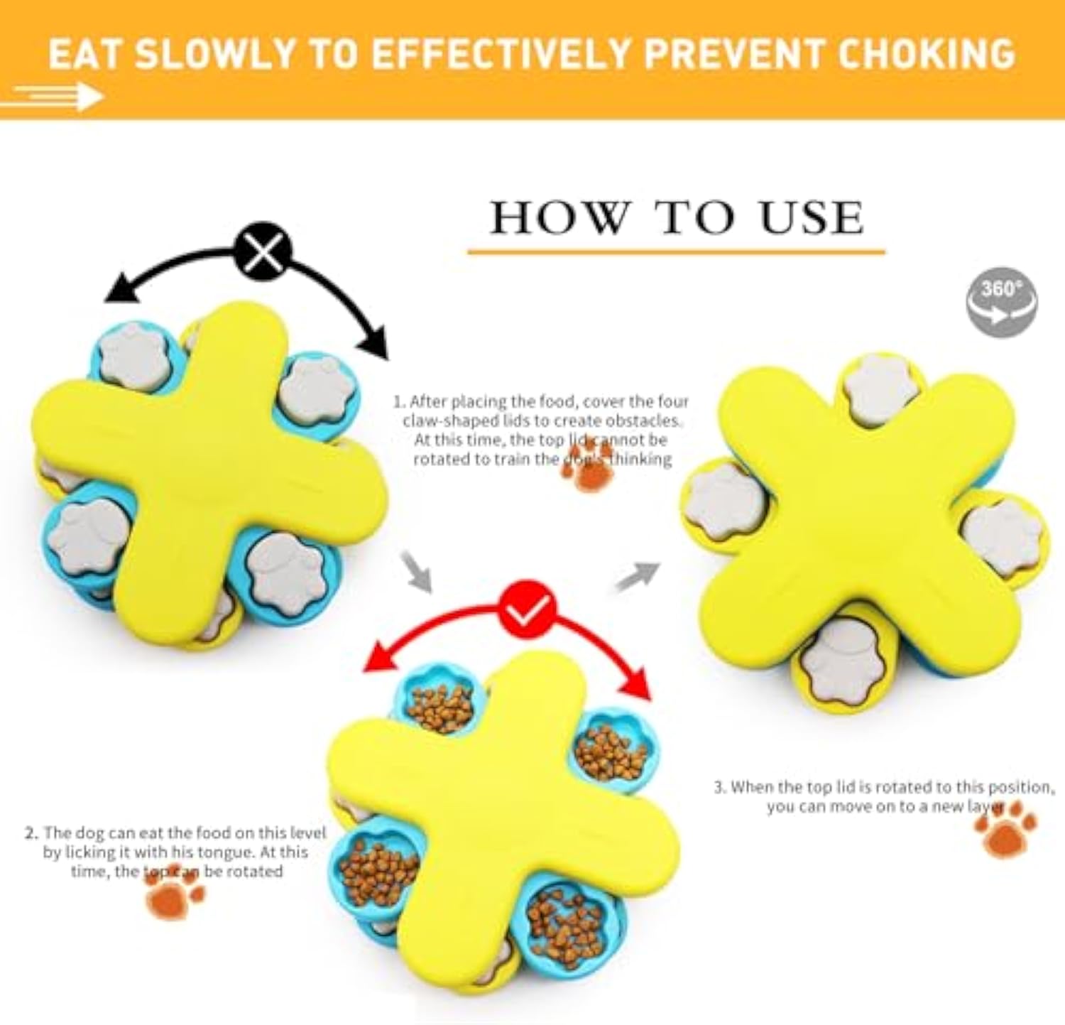 Dogs Food Puzzle Feeder Toys Interactive Dog Puzzle Toys Twister Dog Food Dispenser, Dog Enrichment Toys For IQ Training Adjustable Slower Feeder Dog Puzzle — image 7