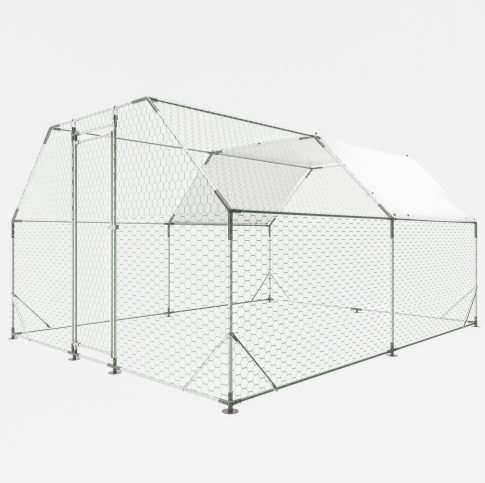 Gallinero Grande de Metal Galvanizado de 10 x 13 Pies, Jaula Transitable, Corral para Aves de Corral, Conejera, Casa para Gallinas — imagen 13
