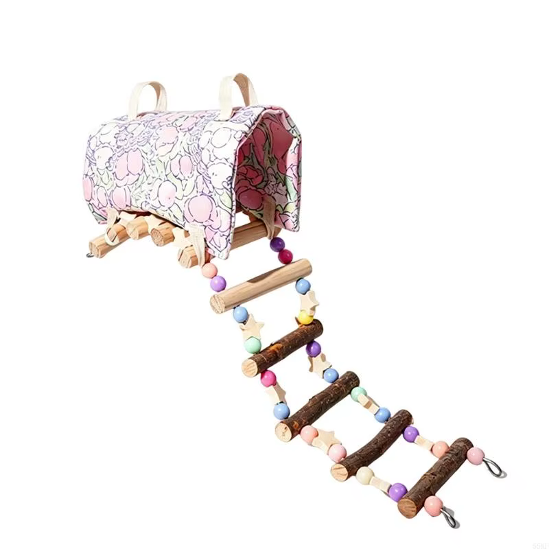 Bird Cage Tent Nest With Ladder And Rest Area, Hanging Shelter For Budgies And Lovebirds, Constructed Of Fabric And Simple To — image 3