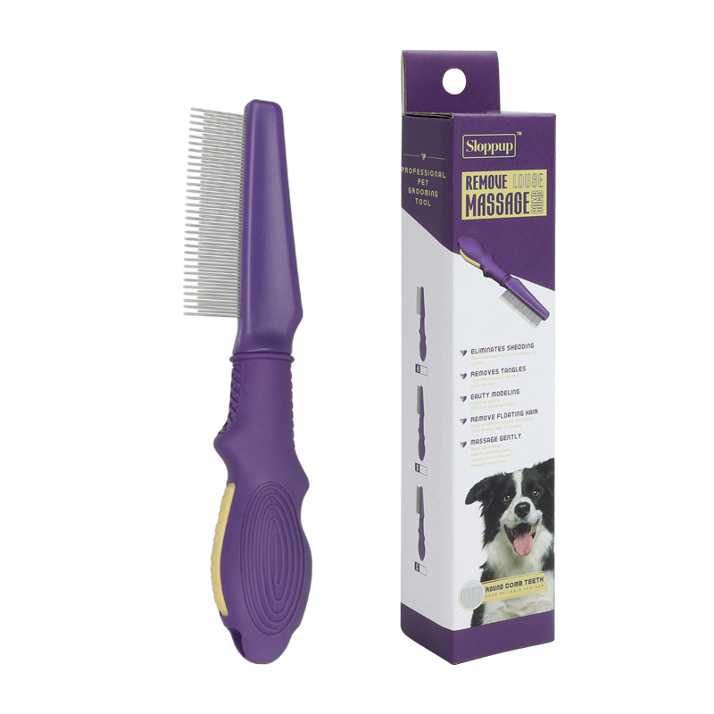 Pet Comb High and Low Needle Hair Removal Flea Comb Cat Dog Long and Short Needle Open Knot Beauty Comb — image 6