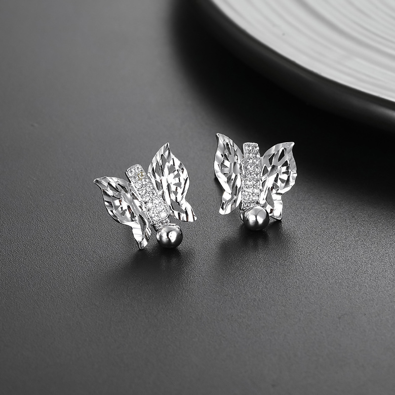 Auriculares de Moda Coreanos para Mujer con Diseño de Mariposa en Hollow, Temática Literatura y Arte Japonés — imagen 1