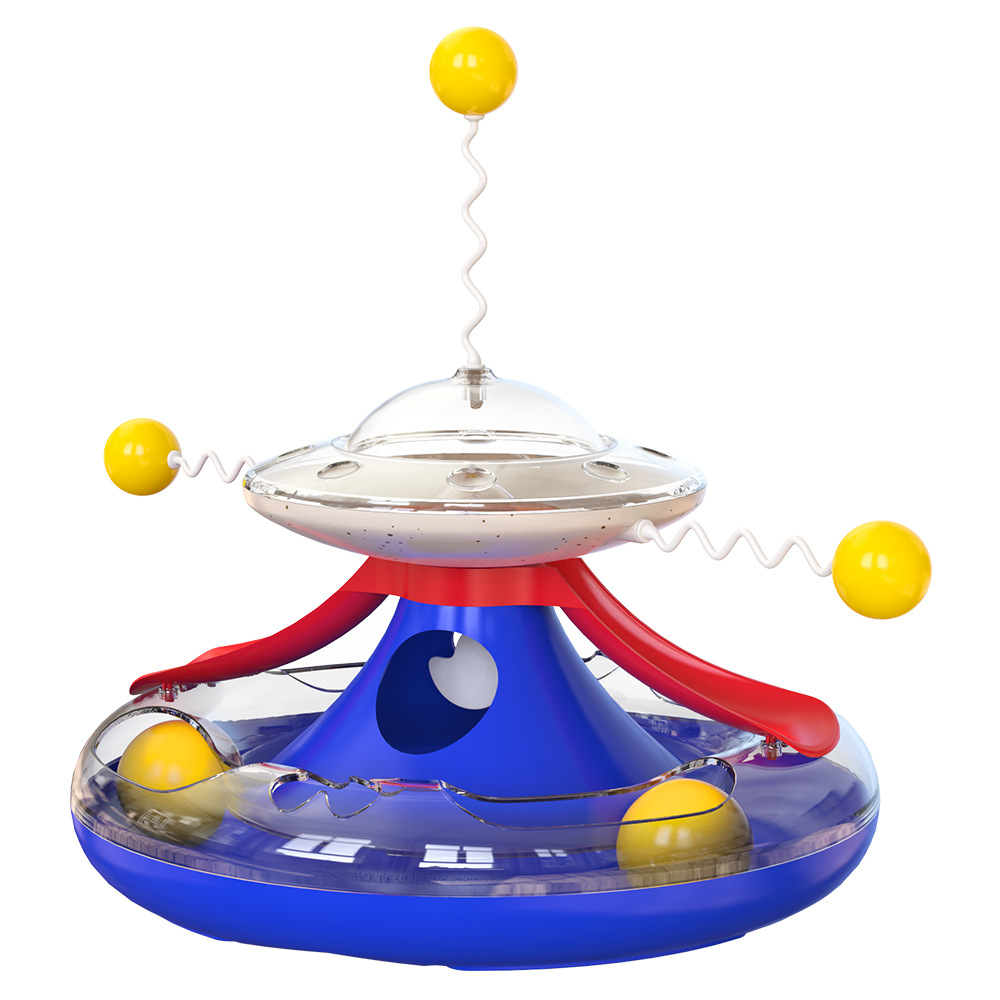 New Kitten Tumbler Track Cat Turntable Leaking Toy Cat Baseball Pet Supplies — image 2