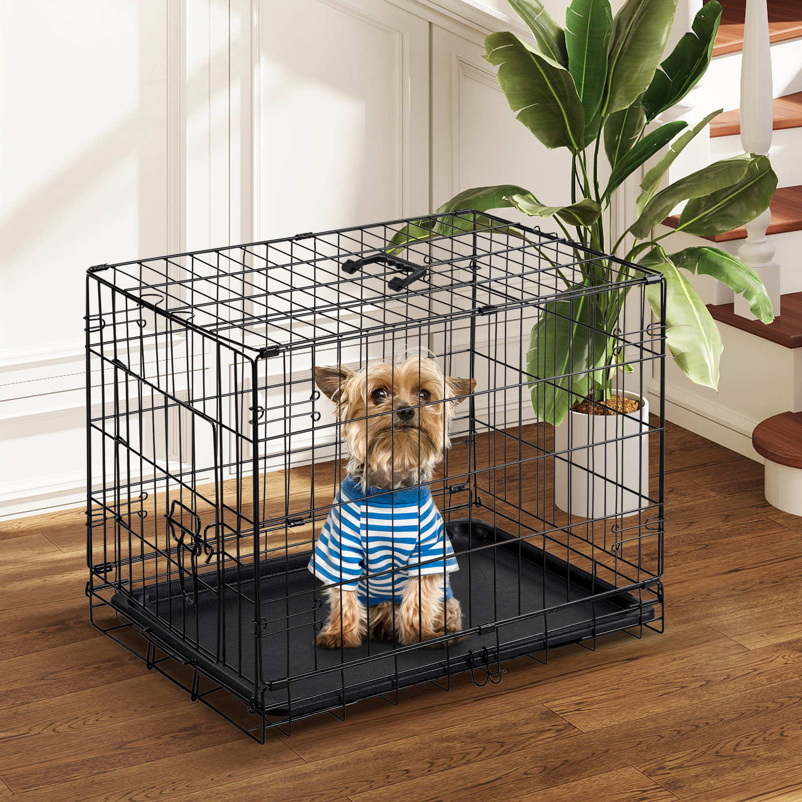 Jaula para Perro de 24-30 Pulgadas con Puerta Única — imagen 9
