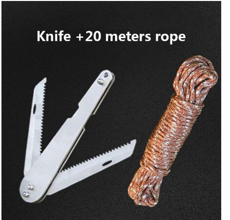 Cuchillo de hierba acero inoxidable plegable para cortar malezas en agua, pesca y reparación de equipo — imagen 2