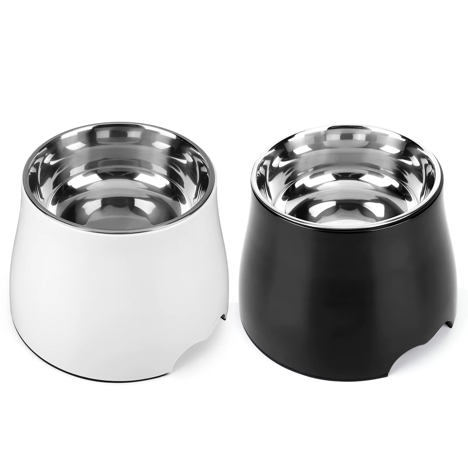 Bol de Alimento y Agua en Acero Inoxidable con Base Antideslizante de Goma para Perros, Gatos y Mascotas Pequeñas — imagen 2